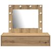 vidaXL Dressing Table Brown 83 x 40 x 70 cm Engineered Wood