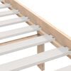 vidaXL Bed Frame without Mattress 75x190 cm Small Single Small Single Solid Wood