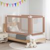 vidaXL Toddler Safety Bed Rail Taupe 140x25 cm Fabric