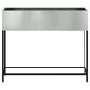 vidaXL Raised Garden Planter Silver 100 x 26 x 82 cm Galvanised Steel