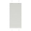 vidaXL Pleated Blind Light Grey 55x100 cm Fabric Width 54.4 cm Polyester