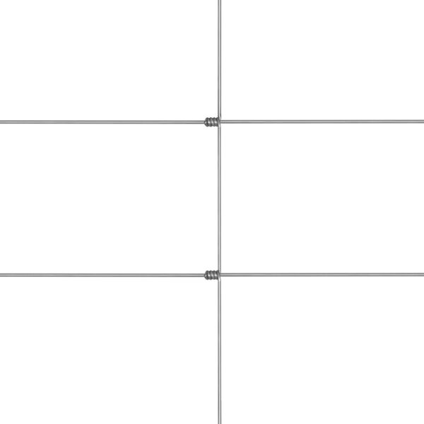 vidaXL Garden Fence Galvanised Steel 50x1.5 m Silver