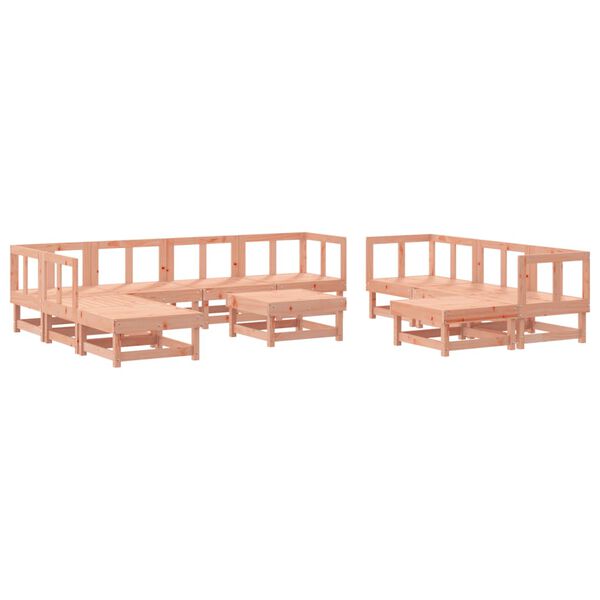 vidaXL 11 Piece Garden Lounge Set Solid Wood Douglas
