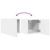 vidaXL Wall Mounted TV Cabinets 2 pcs White 30.5x30x30 cm