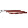 vidaXL Manual Retractable Awning with LEDs 3 x 2.5 m