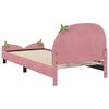 vidaXL Children's Bed Frame with Headboard Pink 80 x 200 cm Velvet