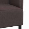 vidaXL Highback Sofa Dark brown 109 x 56 x 121 cm Fabric
