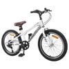 vidaXL Mountain Bike 24'' 6-Speed for 8-12 Years Old White