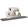 vidaXL Floating Wall Shelf High Gloss Grey 120x23.5x3.8 cm MDF