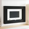 vidaXL TV Cabinet Set 8 pcs Black Oak 100 x 30 x 30 cm Engineered Wood