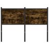vidaXL Headboard Smoked Oak 120 cm Engineered Wood and Steel