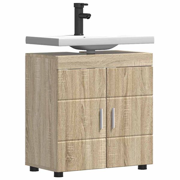 vidaXL Bathroom Cabinet Set TULUM Sonoma Oak 60 x 34 x 63 cm