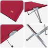 vidaXL Folding Camping Bed Folding Red 62 x 194 x 42 cm Oxford fabric