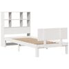 vidaXL Bookcase Bed without Mattress White 90x190cm Single Solid Wood Pine