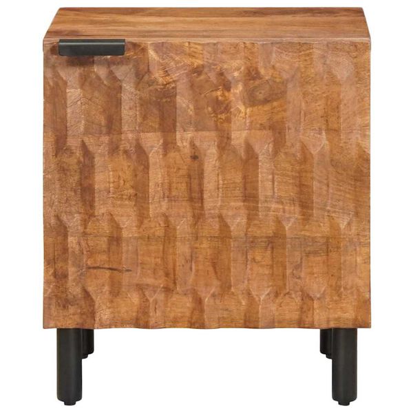 vidaXL Bedside Cabinet Brown 40 x 33 x 46 cm Solid Mango Wood