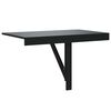 vidaXL Folding Wall Table Black 100x60x56 cm Engineered Wood