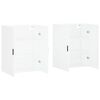 vidaXL Wall Mounted Cabinets 2 pcs White 69.5x34x90 cm