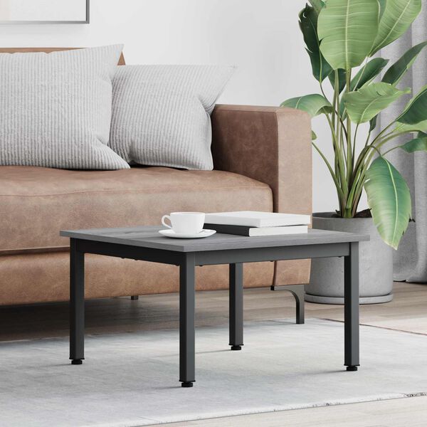 vidaXL Coffee Table Grey Sonoma 60 x 60 x 36 cm Engineered Wood