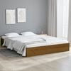 vidaXL Bed Frame without Mattress Honey Brown Solid Wood 135x190 cm Double