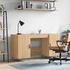 vidaXL Desk Sonoma Oak 140x50x75 cm Engineered Wood