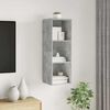 vidaXL Wall-mounted TV Cabinet Concrete Grey 37x37x107 cm Engineered Wood