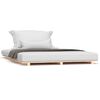 vidaXL Bed Frame without Mattress 150x200 cm King Size Solid Wood Pine