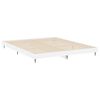 vidaXL Bed Frame without Mattress High Gloss White 180x200 cm Super King