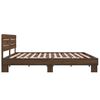 vidaXL Bed Frame without Mattress Brown Oak 200x200 cm