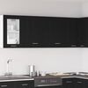 vidaXL Hanging Cabinet with Shelf Lyon 2 pcs Black Oak 50 x 31 x 60 cm