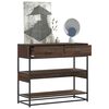 vidaXL Console Table Brown Oak 90x35x80 cm Engineered Wood