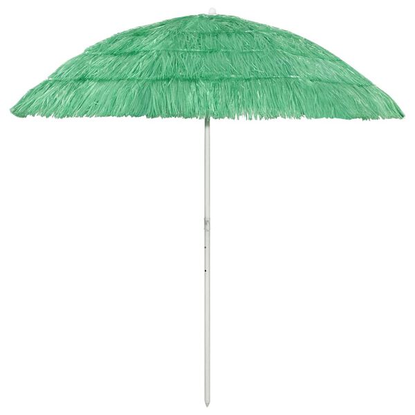 vidaXL Hawaii Beach Parasol Green 240 cm