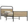 vidaXL Bed Frame without Mattress 100x190 cm Sonoma Oak Engineered Wood