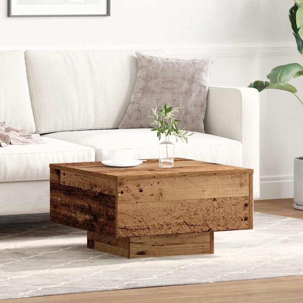 vidaXL Coffee Table Old Wood 55 x 55 x 31 cm