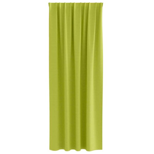 vidaXL Blackout Curtains with Rings 2 pcs Green 225 x 140 cm Polyester
