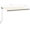 vidaXL Manual Retractable Awning 400x350 cm Cream
