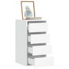 vidaXL Corner Chest of Drawers White 40x41x76 cm Engineered Wood