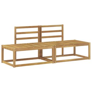 vidaXL Outdoor End Sofa 2 Piece White 182.5 x 63 x 73 cm