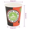 vidaXL 1000 pcs Disposable Coffee Cups Paper 240 ml (8 oz)