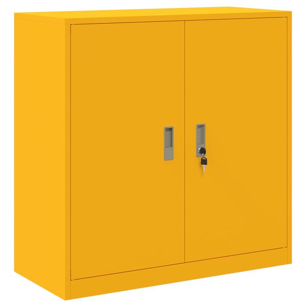 vidaXL Storage Cabinet with Storage Mustard Yellow 90 x 40 x 90 cm