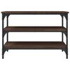 vidaXL Shoe Bench Brown Oak 70x38.5x49 cm Engineered Wood