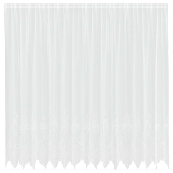 vidaXL Lace Curtain with Curtains Floral White 200 x 400 cm Polyester