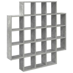 vidaXL Wall Shelf Concrete Grey 100 x 13 x 100 cm Engineered Wood