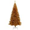 vidaXL Christmas Tree with 300 LEDs with Stand Gold 210 cm PET