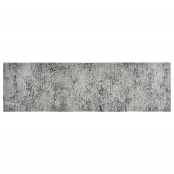 vidaXL Kitchen Rug Washable Beton 60x180 cm Velvet