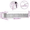 vidaXL Outdoor Dog Kennel with Roof 600x200x150 cm