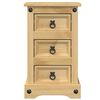 vidaXL Bedside Cabinet Corona 35x32.5x58 cm Solid Wood Pine