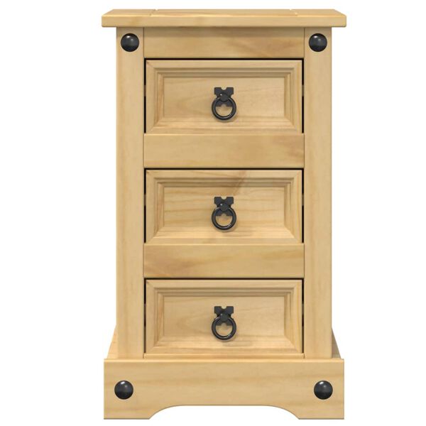 vidaXL Bedside Cabinet Corona 35x32.5x58 cm Solid Wood Pine