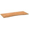 vidaXL Desk Top Light Brown 120x60x2.5 cm Solid Wood Oak Rectangular