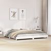 vidaXL Bed Frame without Mattress White 180x200 cm Super King Solid Wood Pine