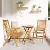 vidaXL Garden Chairs 2 pcs Brown 52 x 64.5 x 108 cm Solid Acacia wood